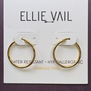 Ellie Vail Gold Medium Hoop Earrings